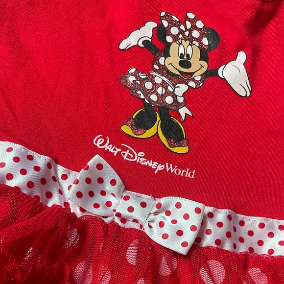 Minnie Mouse Walt Disney World Onesie with Attached Tulle Skirt-18 mo-EUC - Picture 2 of 10